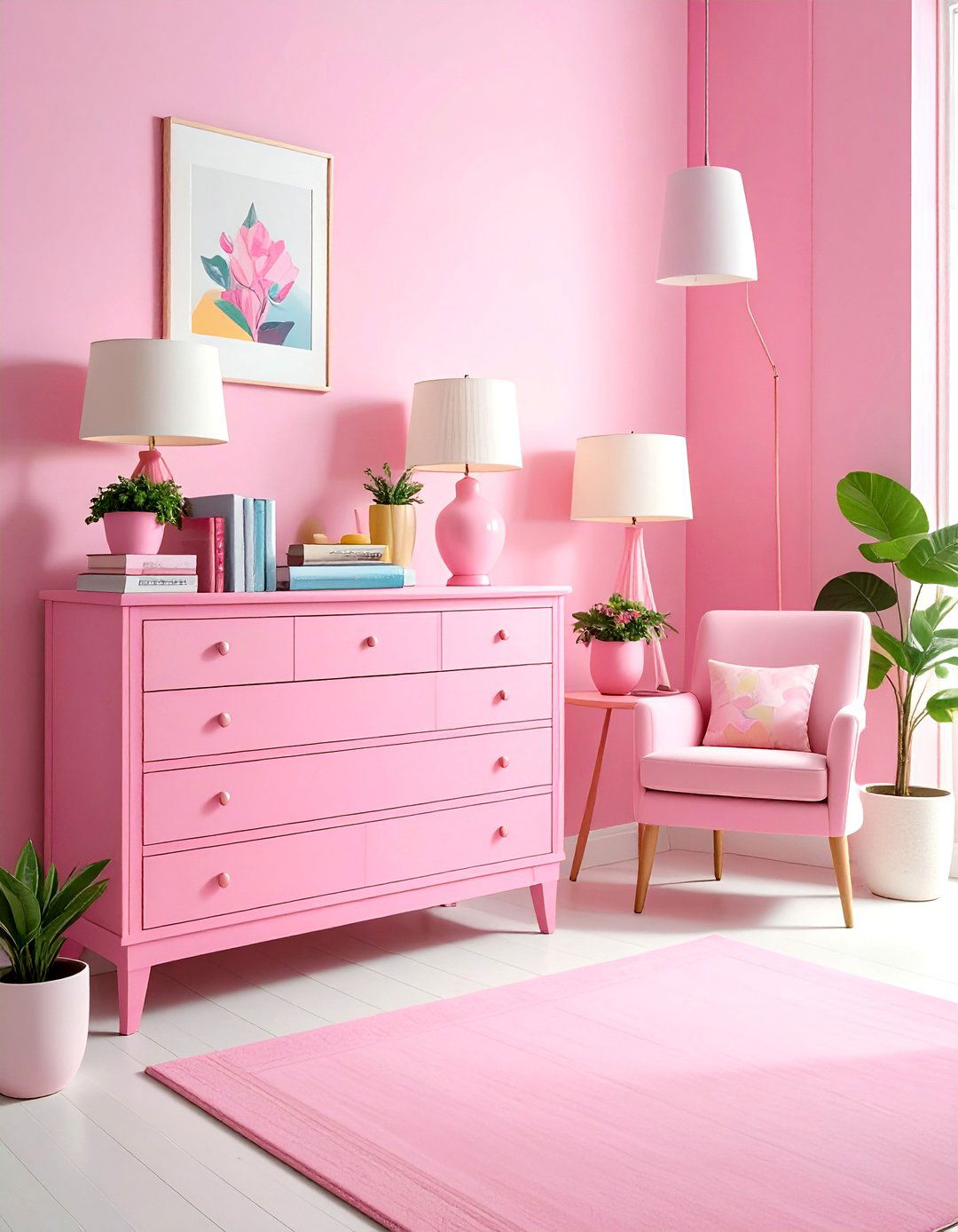 Bubblegum Pink Furniture - 30 pink decor ideas