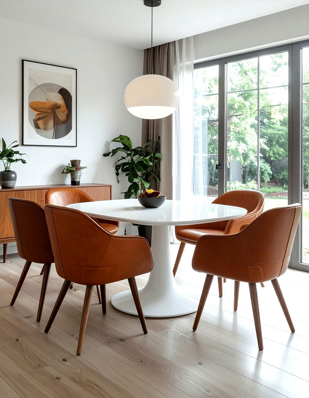 Bucket Seat Leather Dining - 30 leather dining room ideas