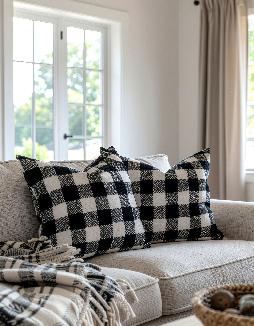 Buffalo Check Decor - 30 farmhouse home decor ideas