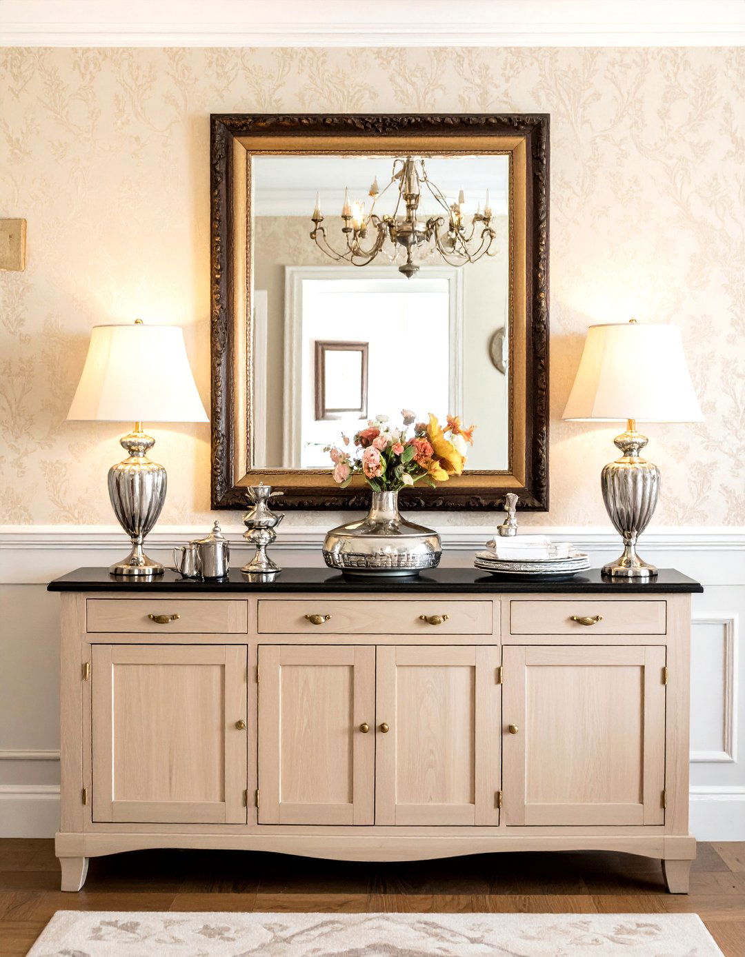 Buffet Sideboard - 30 traditional entertaining dining ideas
