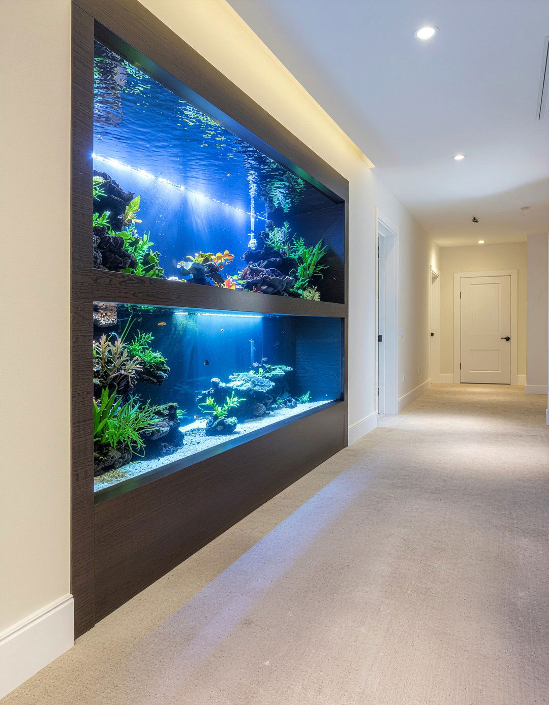 Built In Aquarium Wall - 30 living room divider ideas