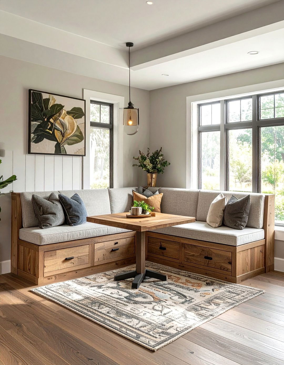 Built In Banquette Seating - 30 space-saving kitchen ideas