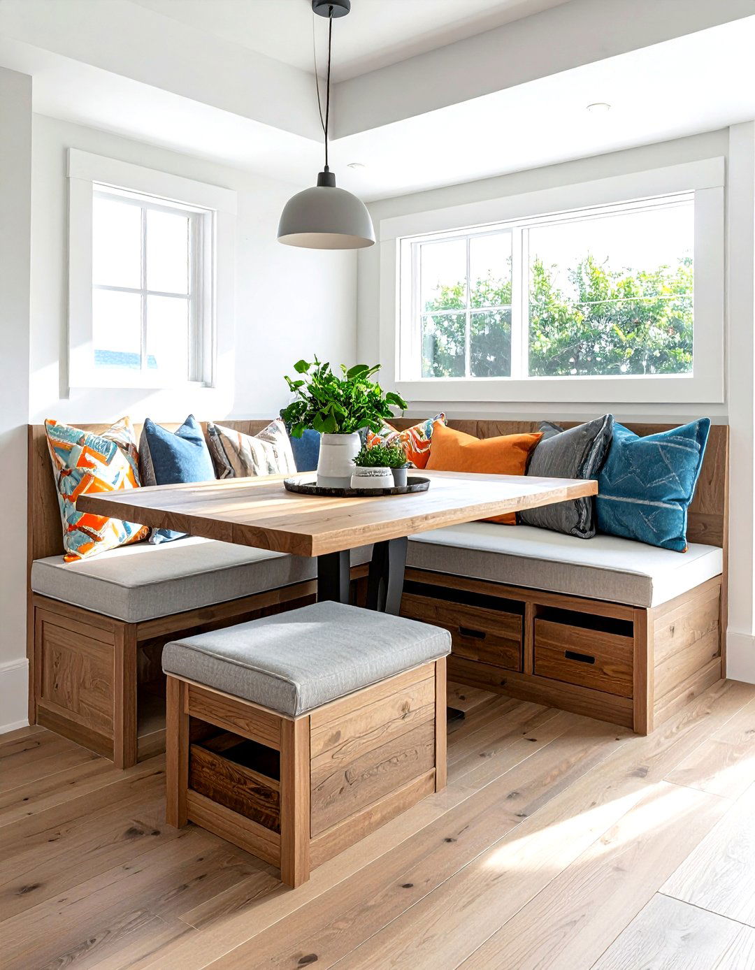 Built In Banquette Storage - 30 kitchen storage solutions