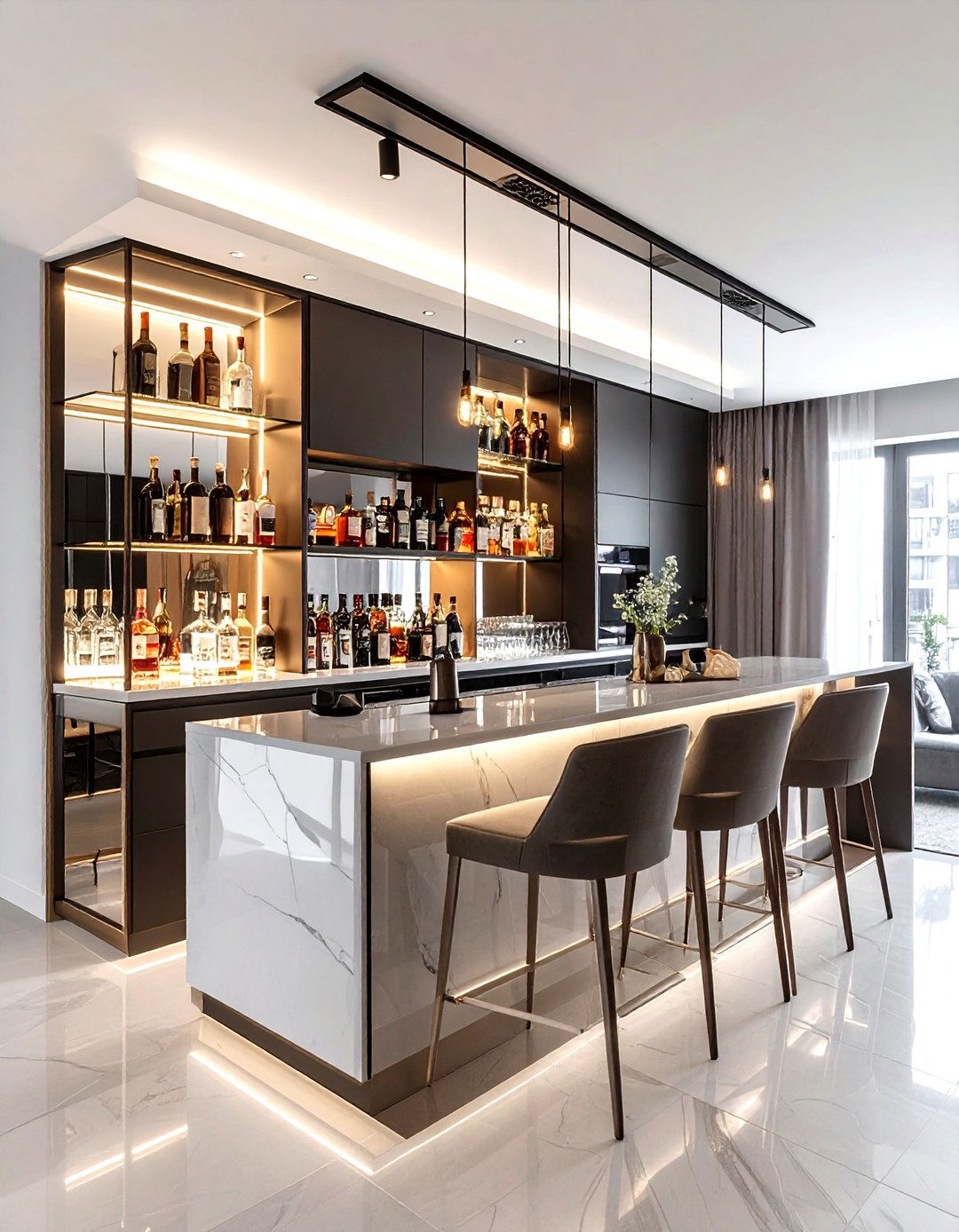 Built In Bar Shelving - 30 dining room shelving ideas