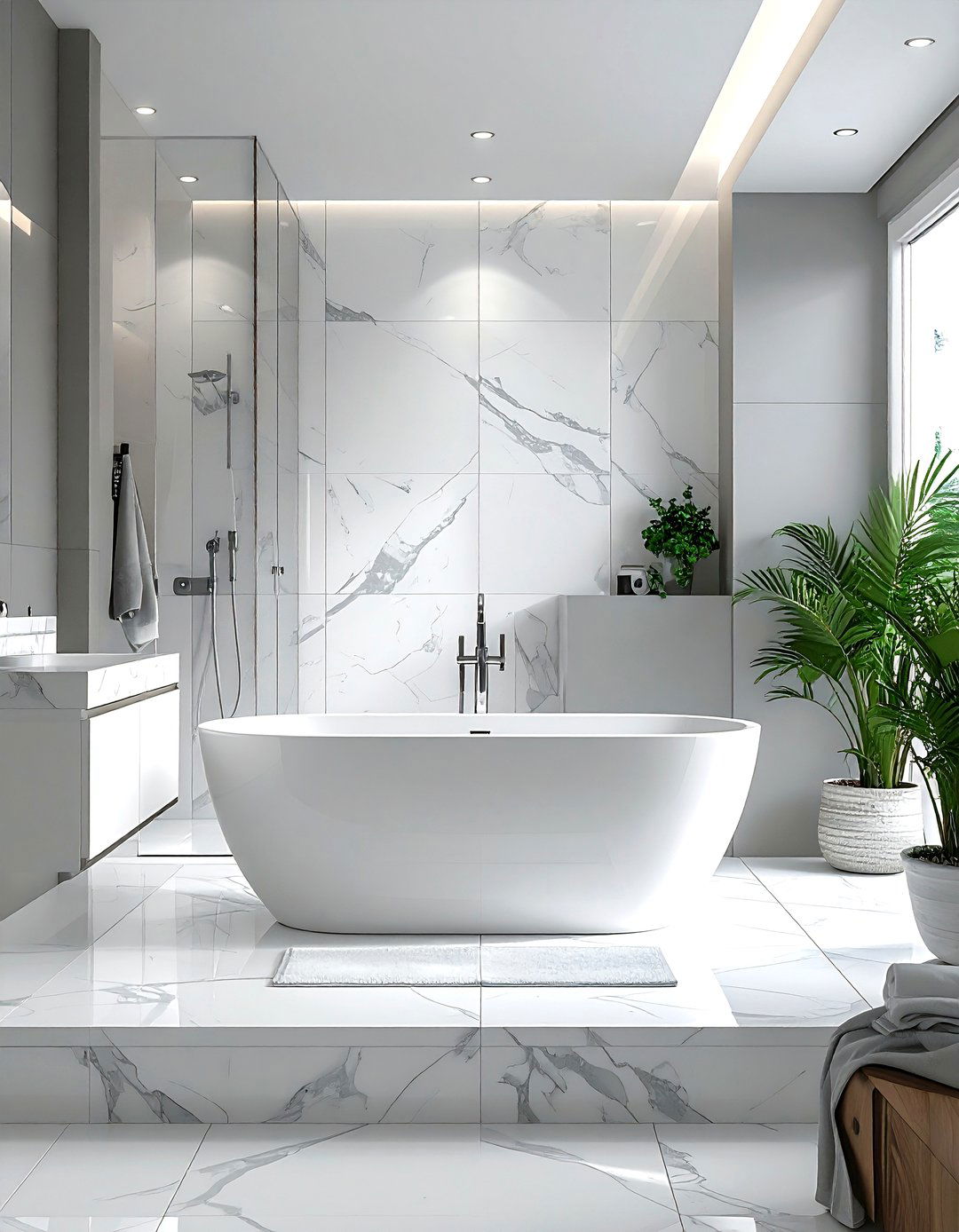 Built In Bathtub With Tile Surround - 30 timeless bathroom ideas