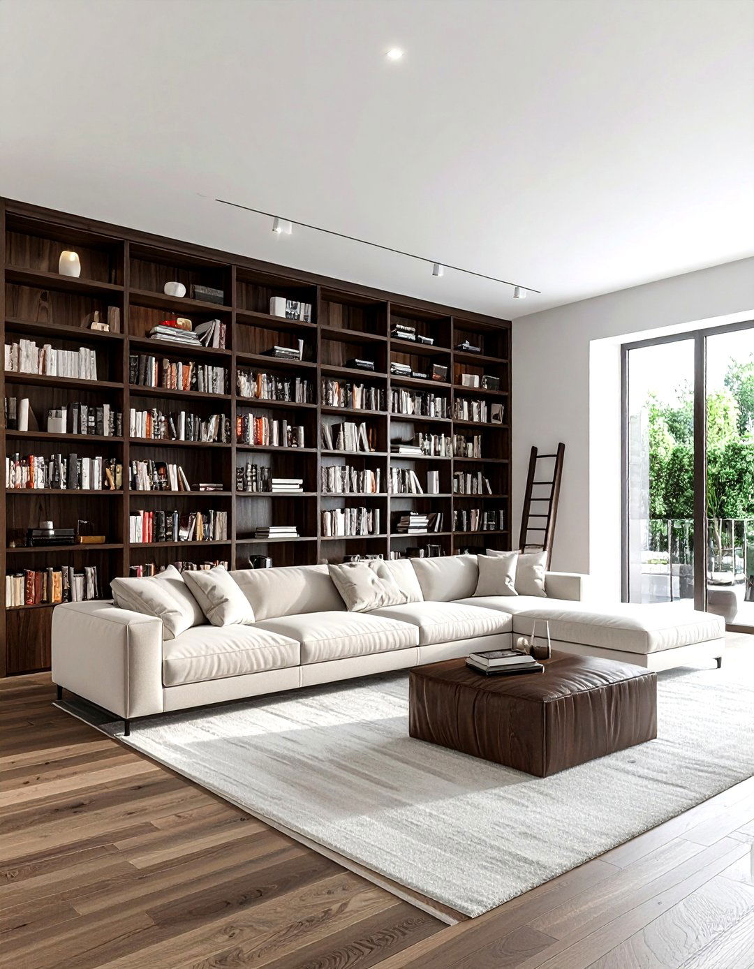 Built In Bookshelf - 30 loft living room ideas