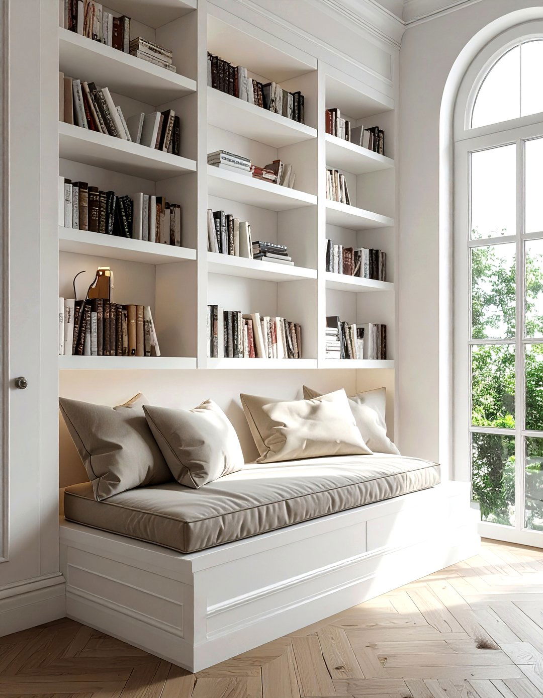 Built In Bookshelf Window Seat - 30 living room window seat ideas