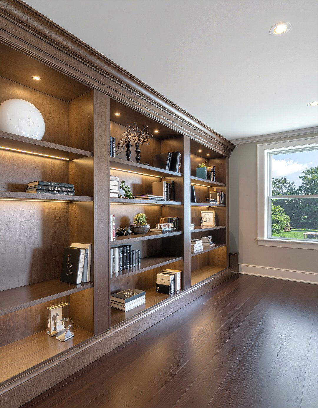 Built In Bookshelves - 30 masculine living room ideas