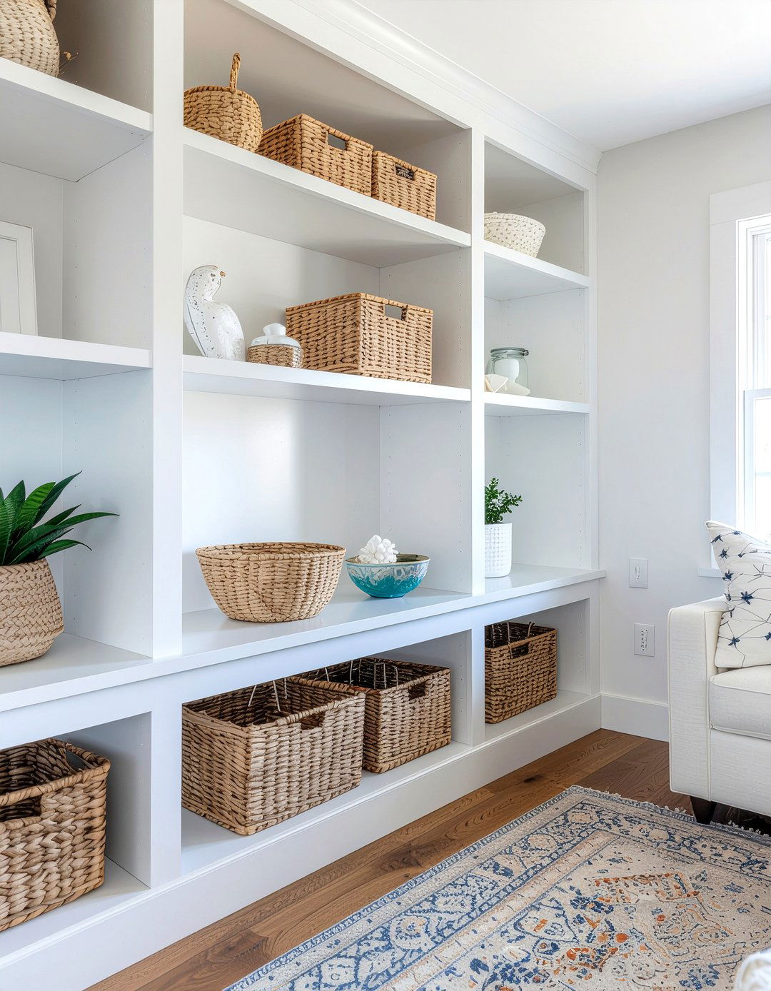 Built In Bookshelves - 30 nantucket living room ideas