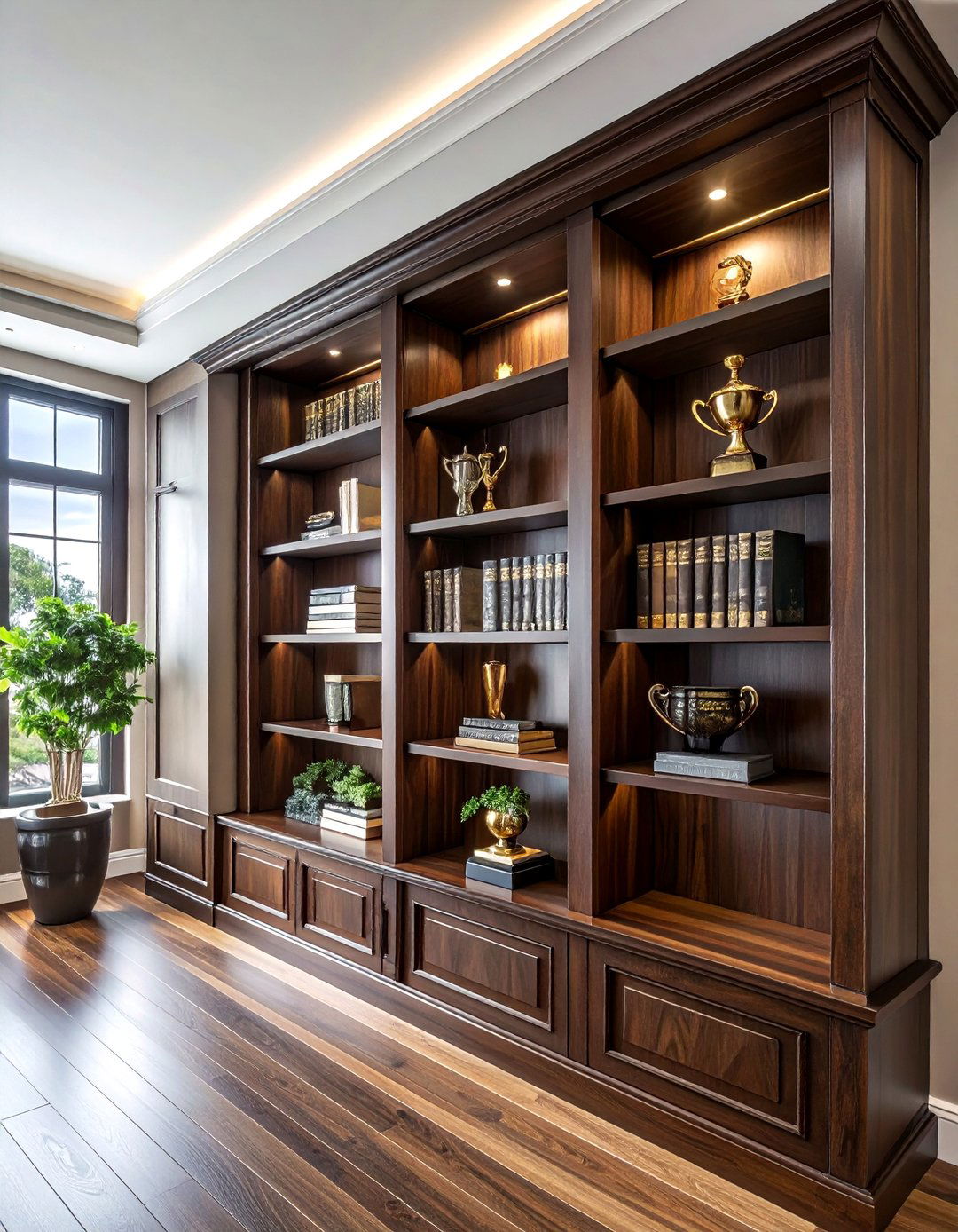 Built In Bookshelves For Trophies - 30 trophy display ideas