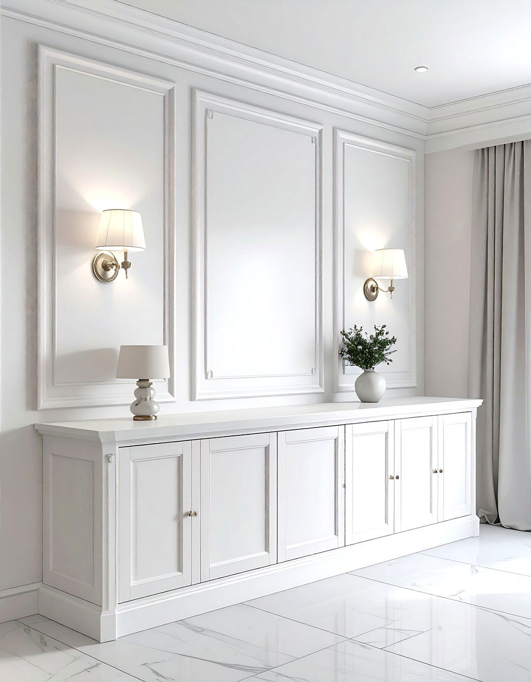 Built In Buffet With Sconces - 30 dining room built-in storage ideas