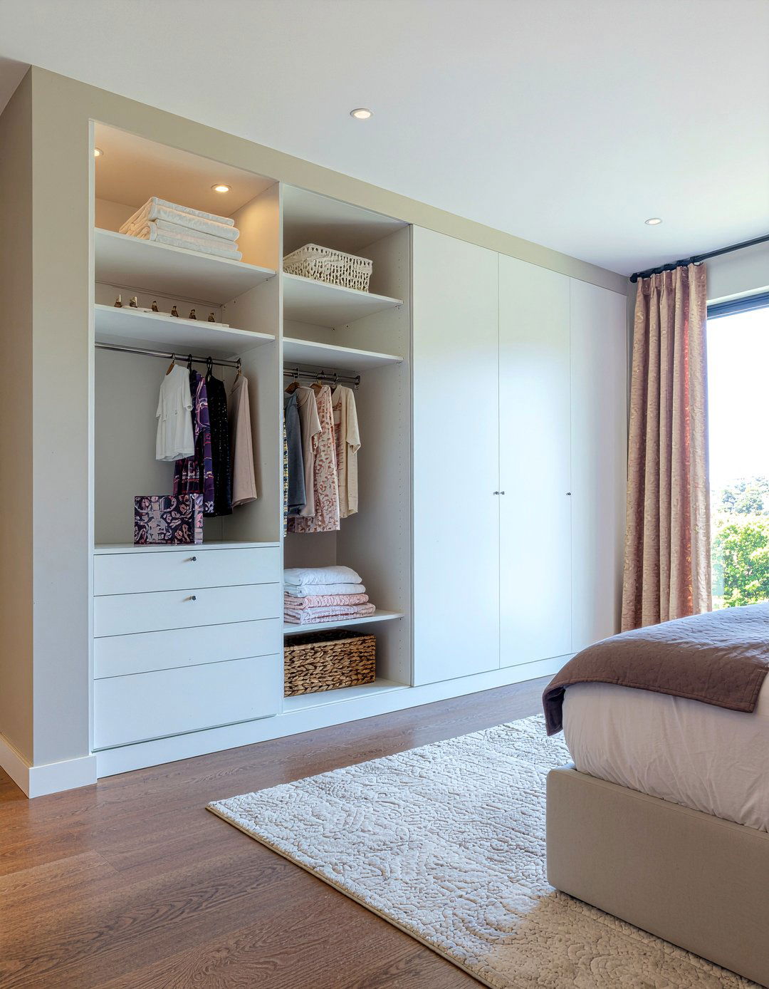 Built In Closet - 30 bedroom hidden storage ideas