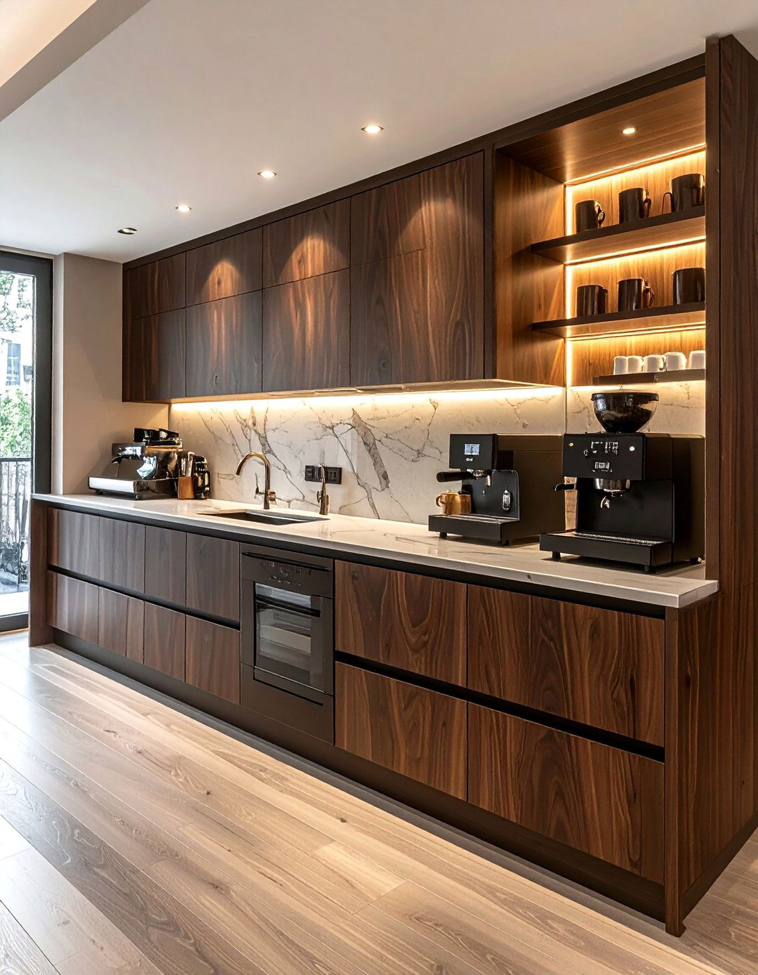 Built In Coffee Station - 30 one-of-a-kind kitchen ideas