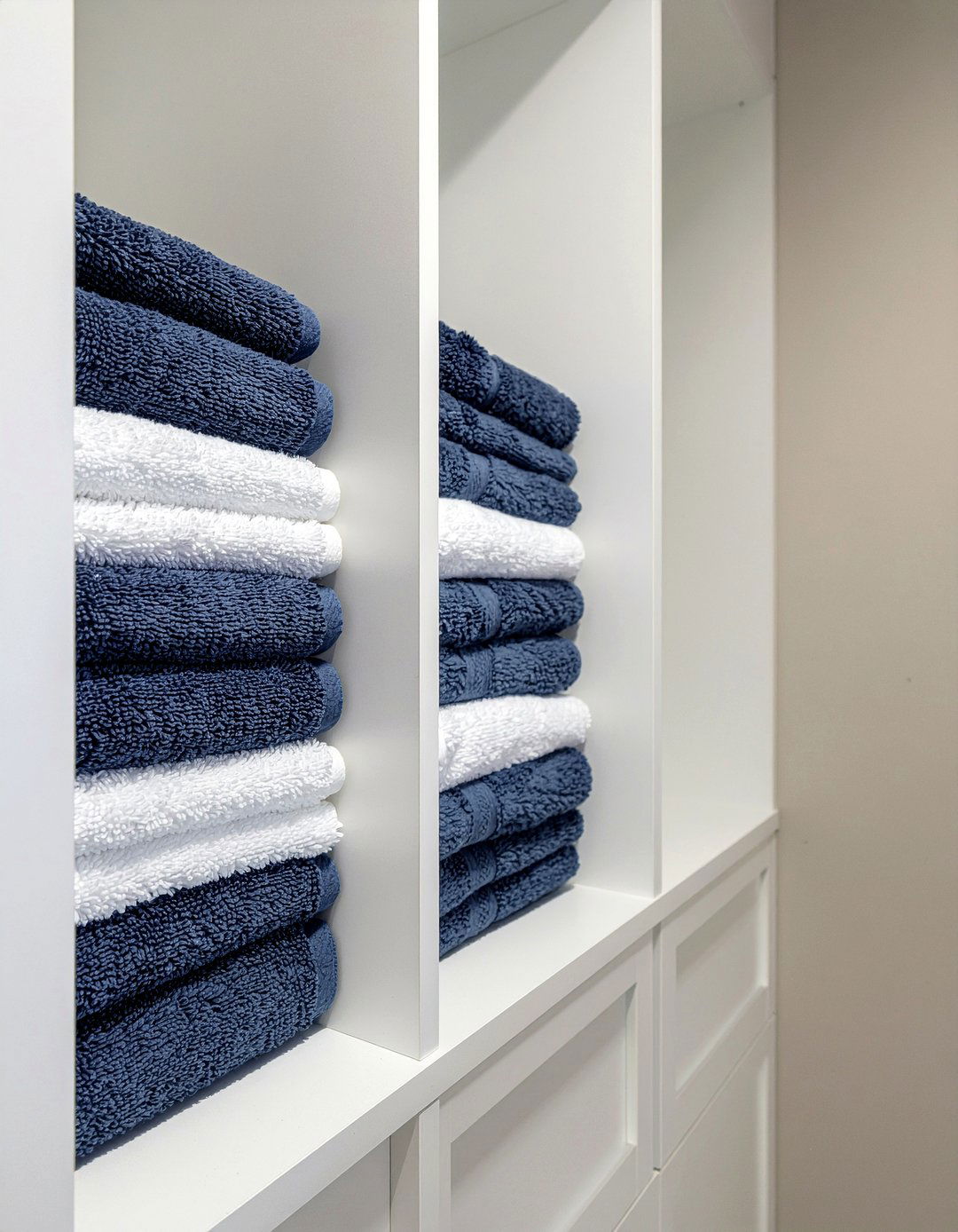Built In Cubby Towels - 30 bathroom towel styling ideas