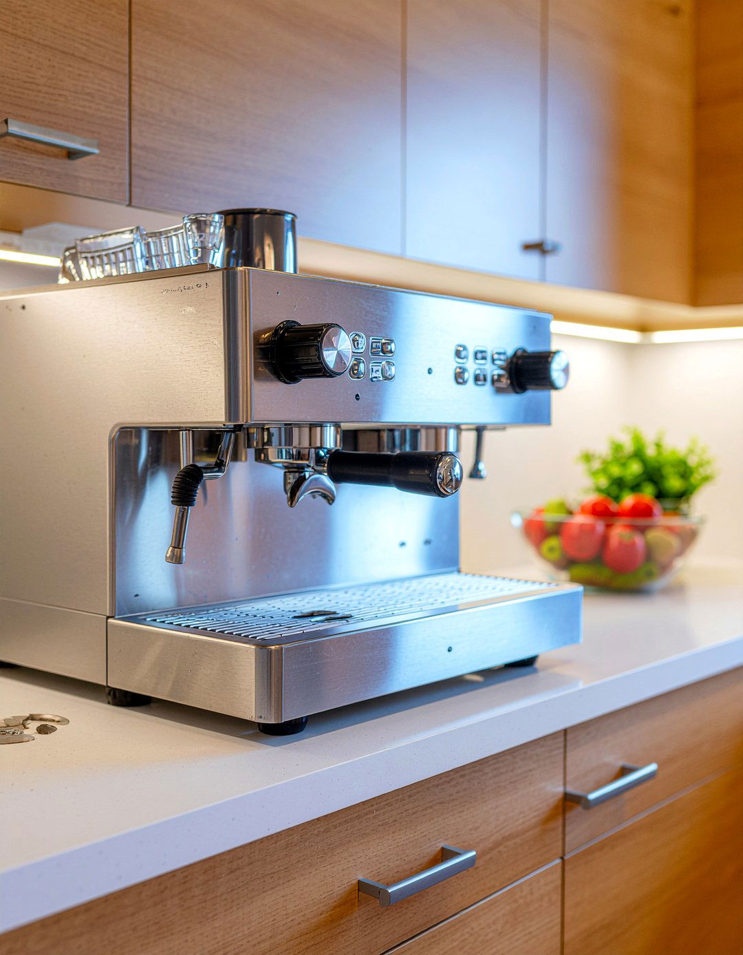 Built In Espresso Machine - 30 kitchen investment piece ideas