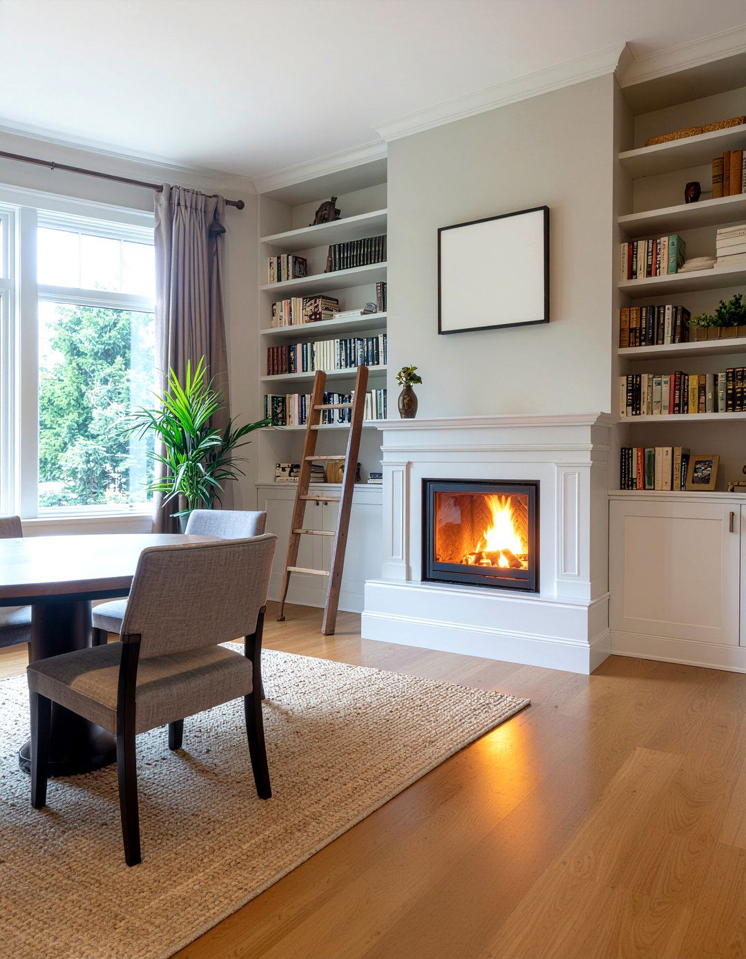 Built In Fireplace Dining Room - 30 firelit dining room ideas