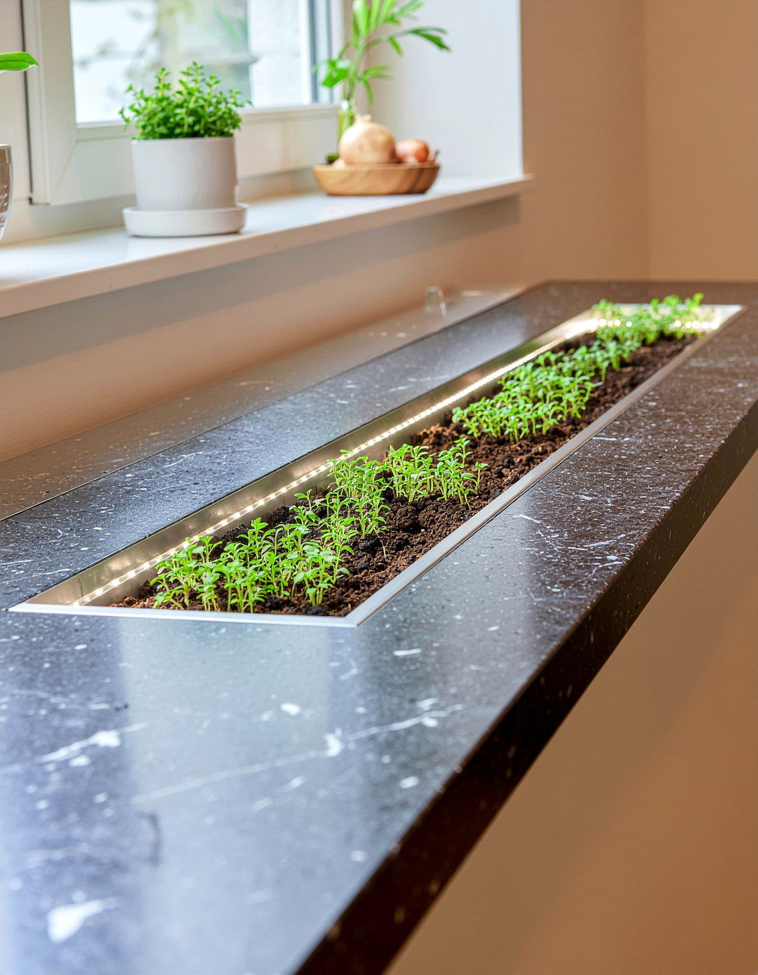 Built In Herb Planter - 30 kitchen herb garden ideas