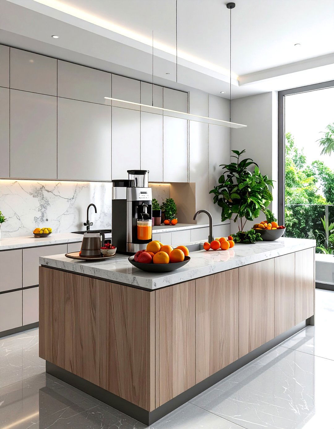 Built In Juice Bar - 30 kitchen beverage center ideas