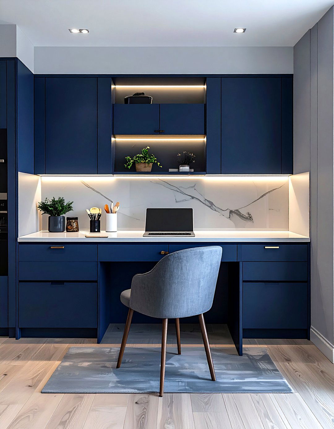 Built In Kitchen Desk - 30 kitchen homework station ideas