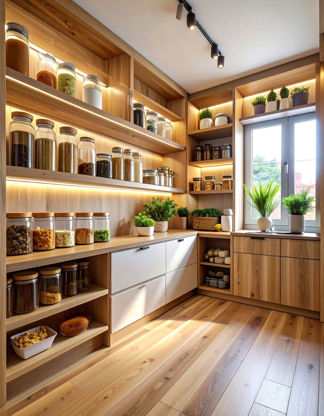 Built In Kitchen Pantry - 30 serene kitchen ideas