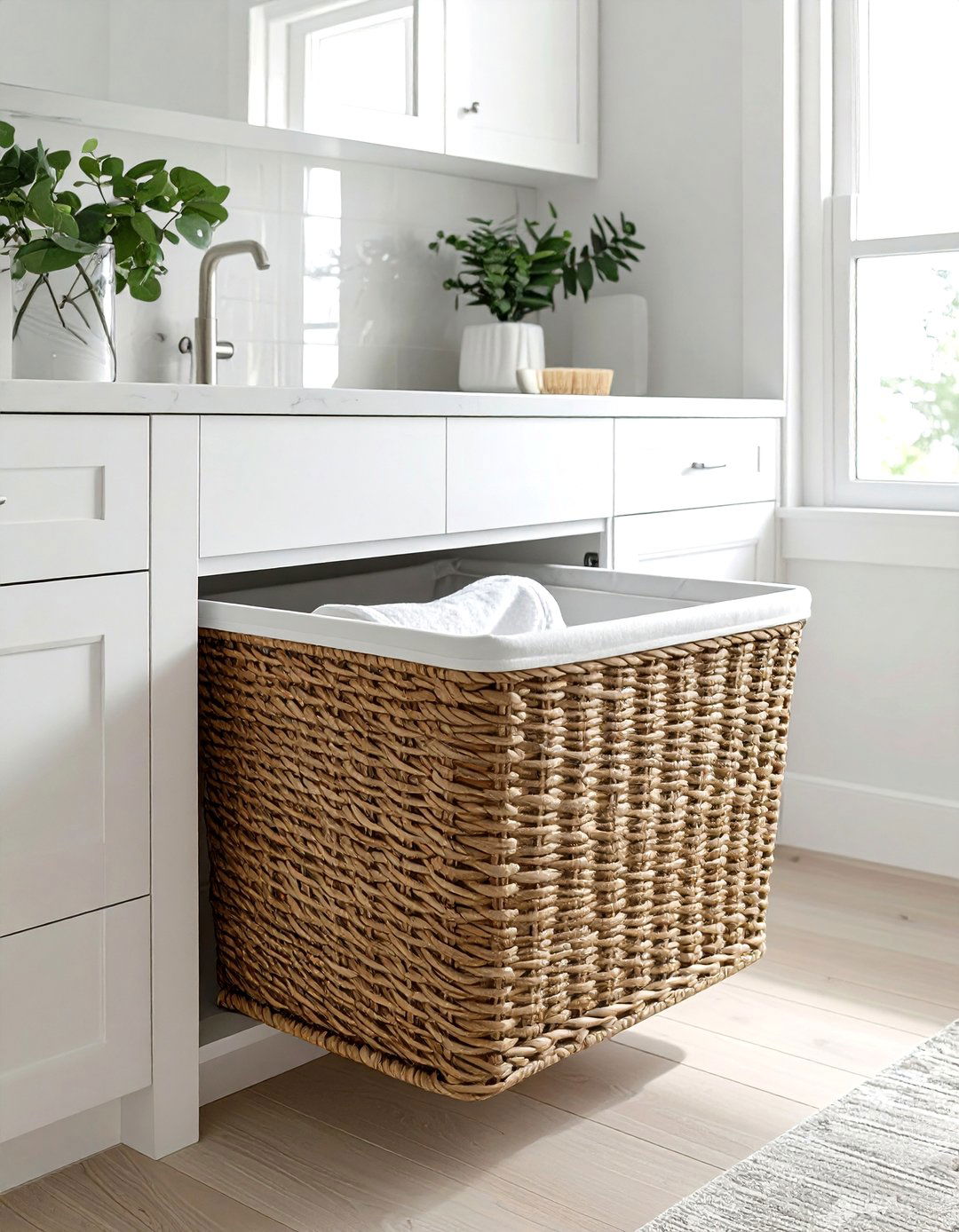 Built In Laundry Hamper - 30 bedroom built-in storage ideas
