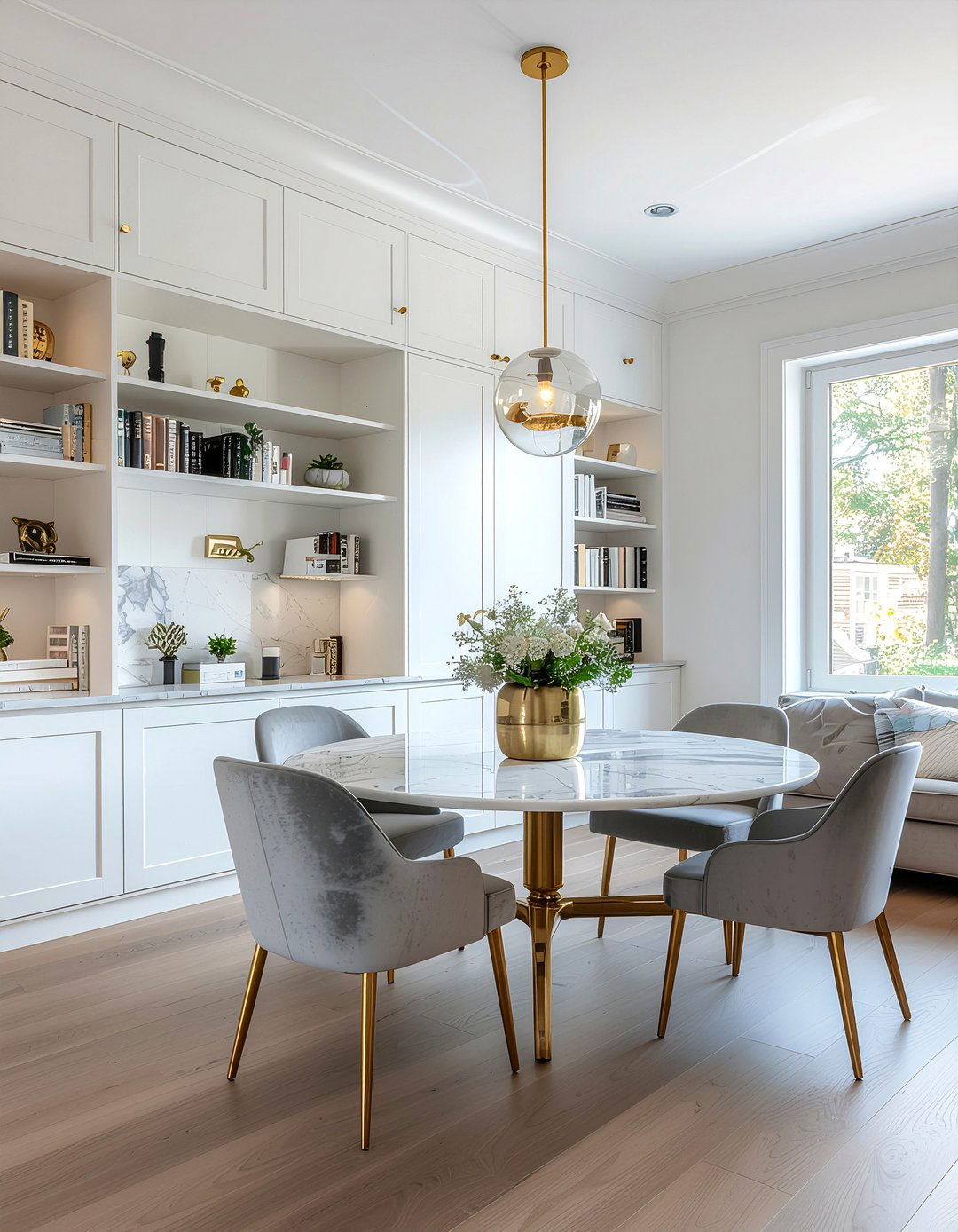 Built In Library Wall Dining Area - 30 dining room library combo ideas