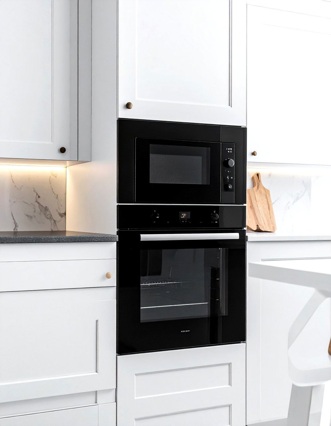 Built In Microwave - 30 kitchen workflow ideas