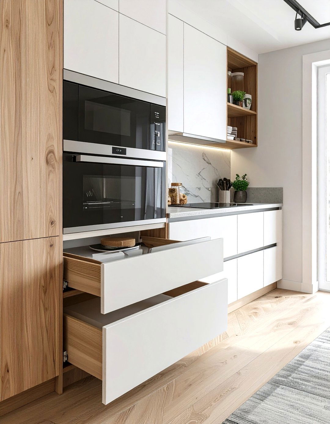 Built In Microwave Drawer Cabinetry - 30 drawer microwave kitchen ideas