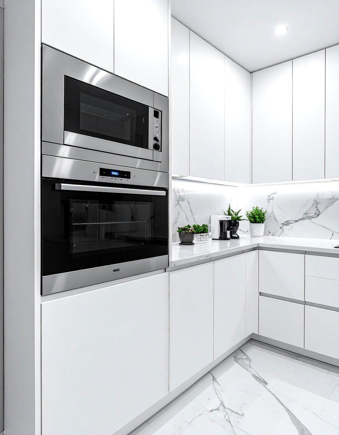 Built In Microwave Niche - 30 kitchen workstation ideas