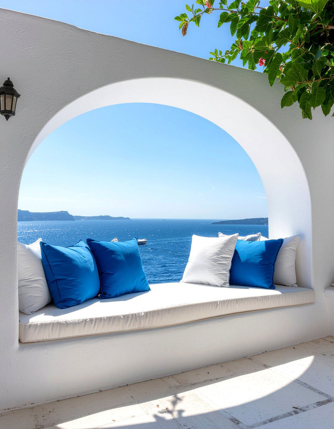 Built In Plaster Seating - 30 Greek dining room ideas