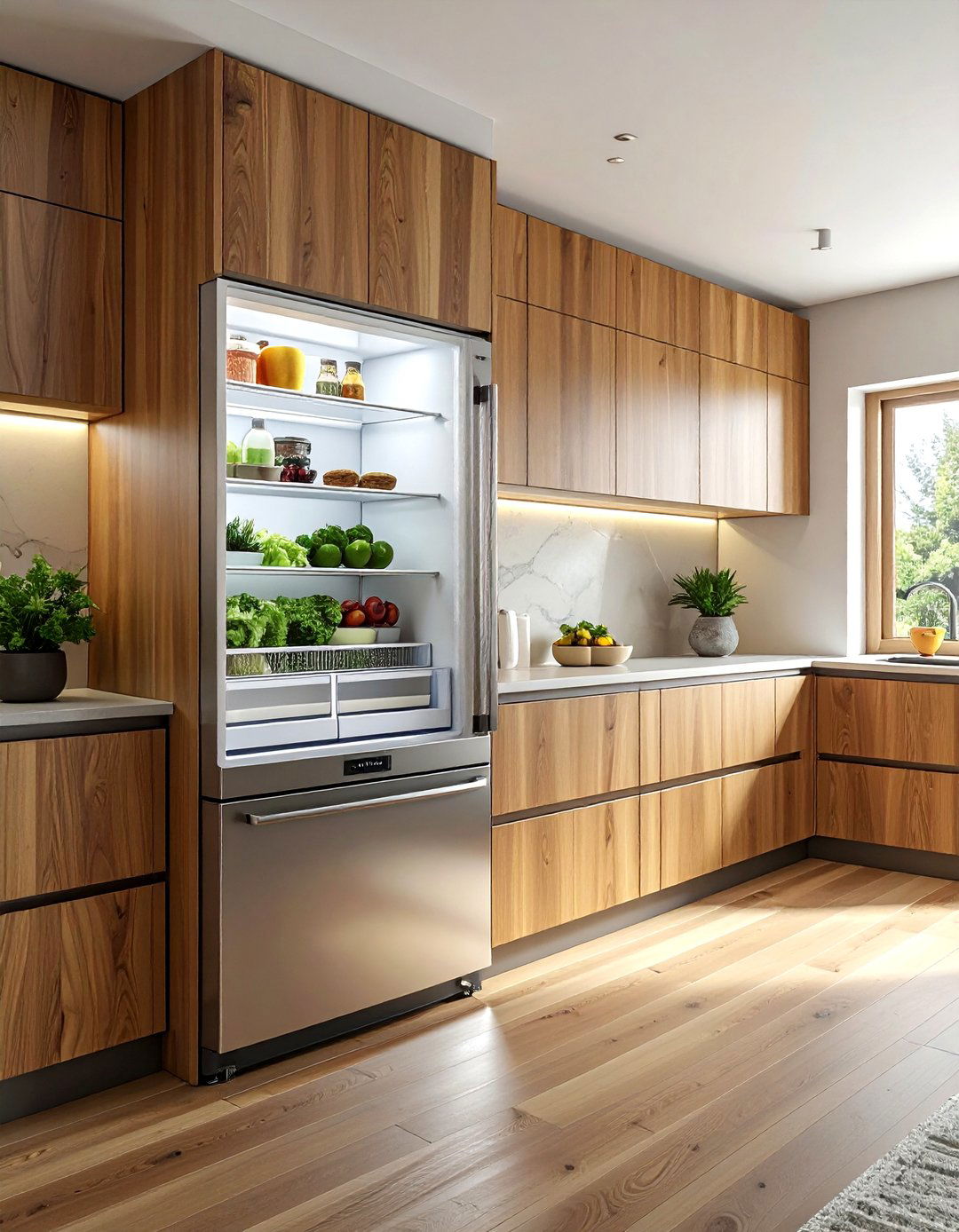 Built In Refrigerator With Bottom Freezer - 30 built-in refrigerator kitchen ideas