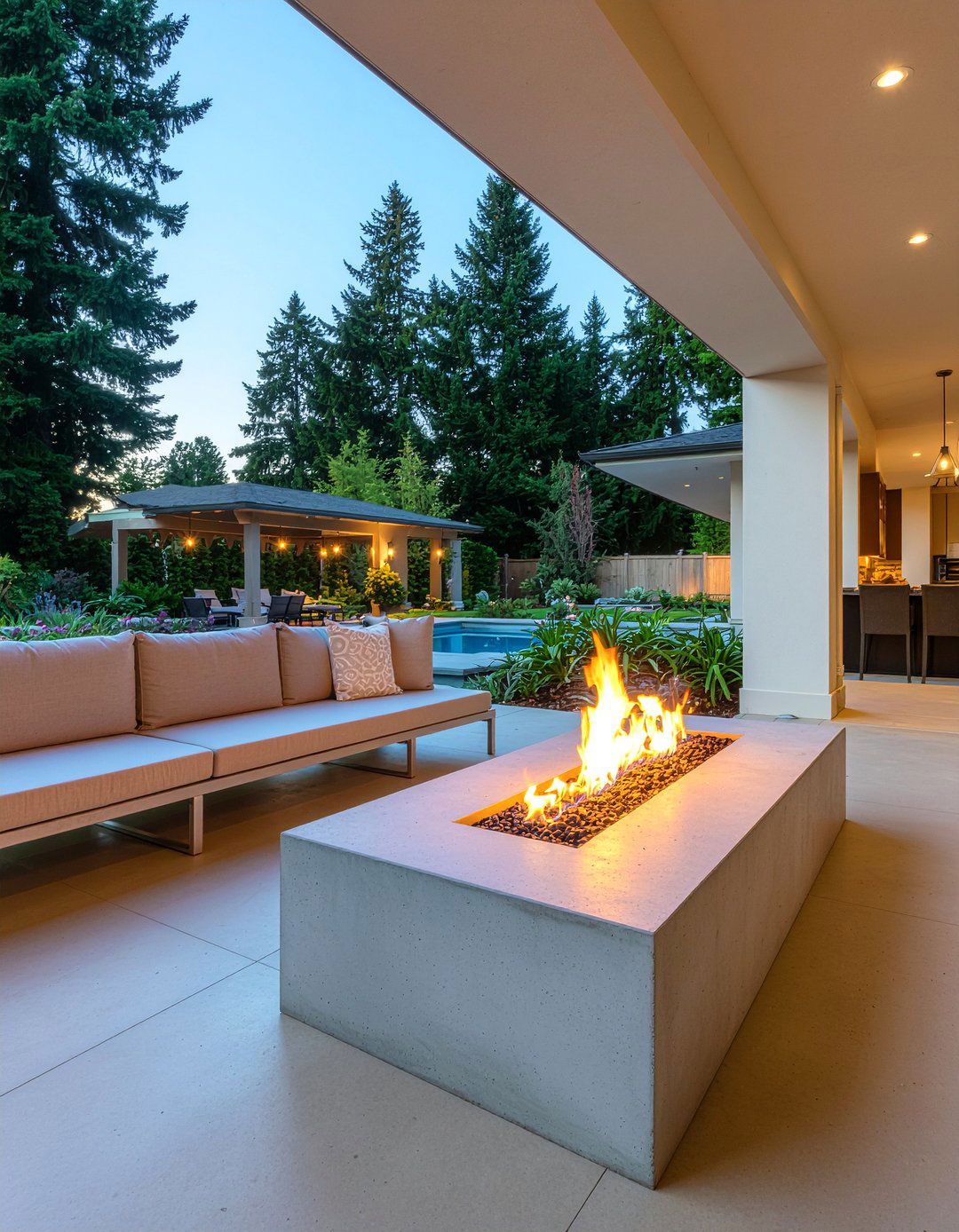 Built In Seating - 30 poolside dining ideas