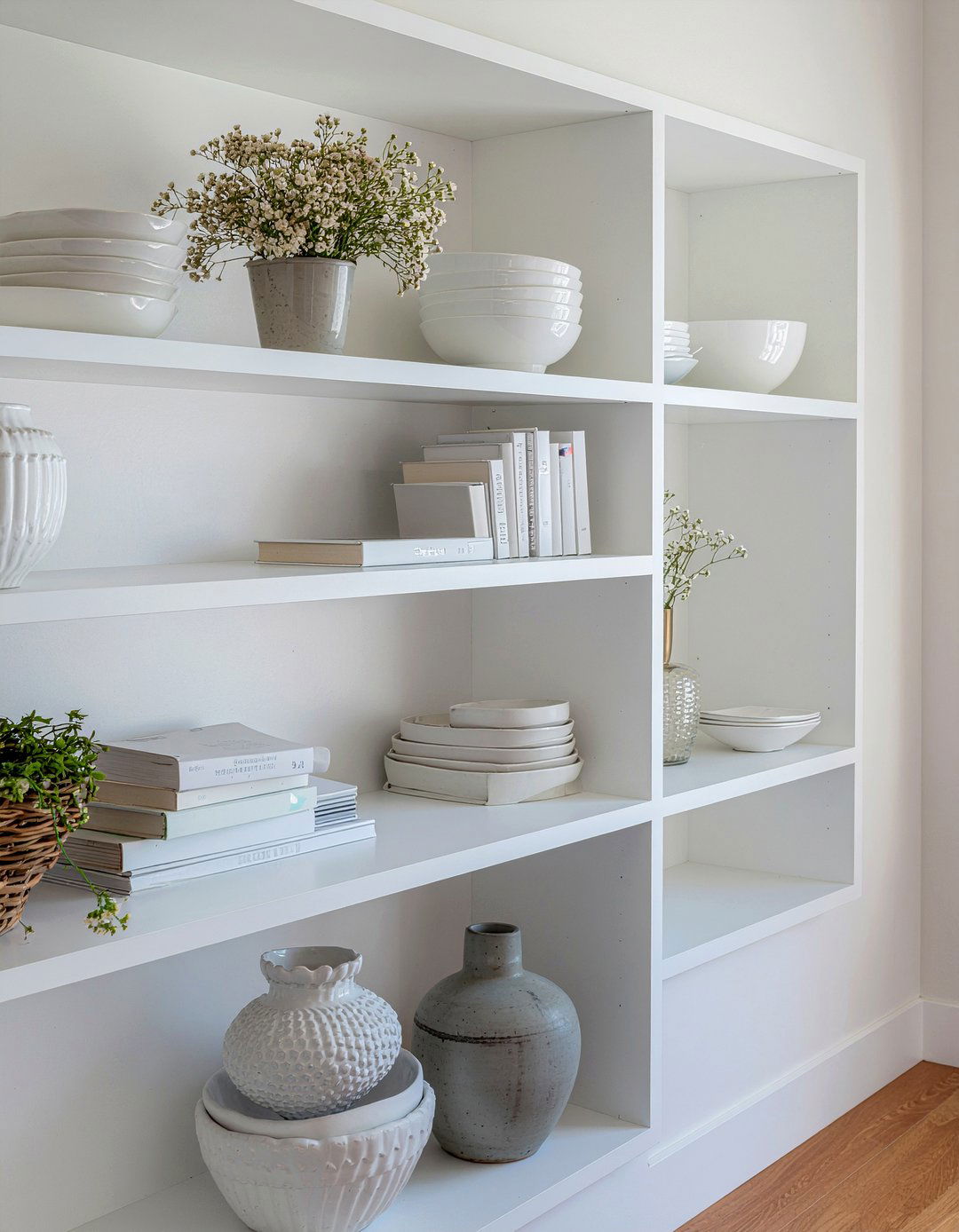 Built In Shelving - 30 living room minimalist furniture ideas