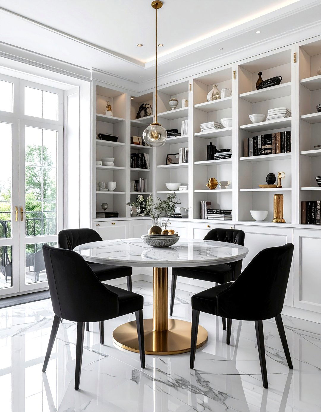 Built In Shelving - 30 dining room focal point ideas