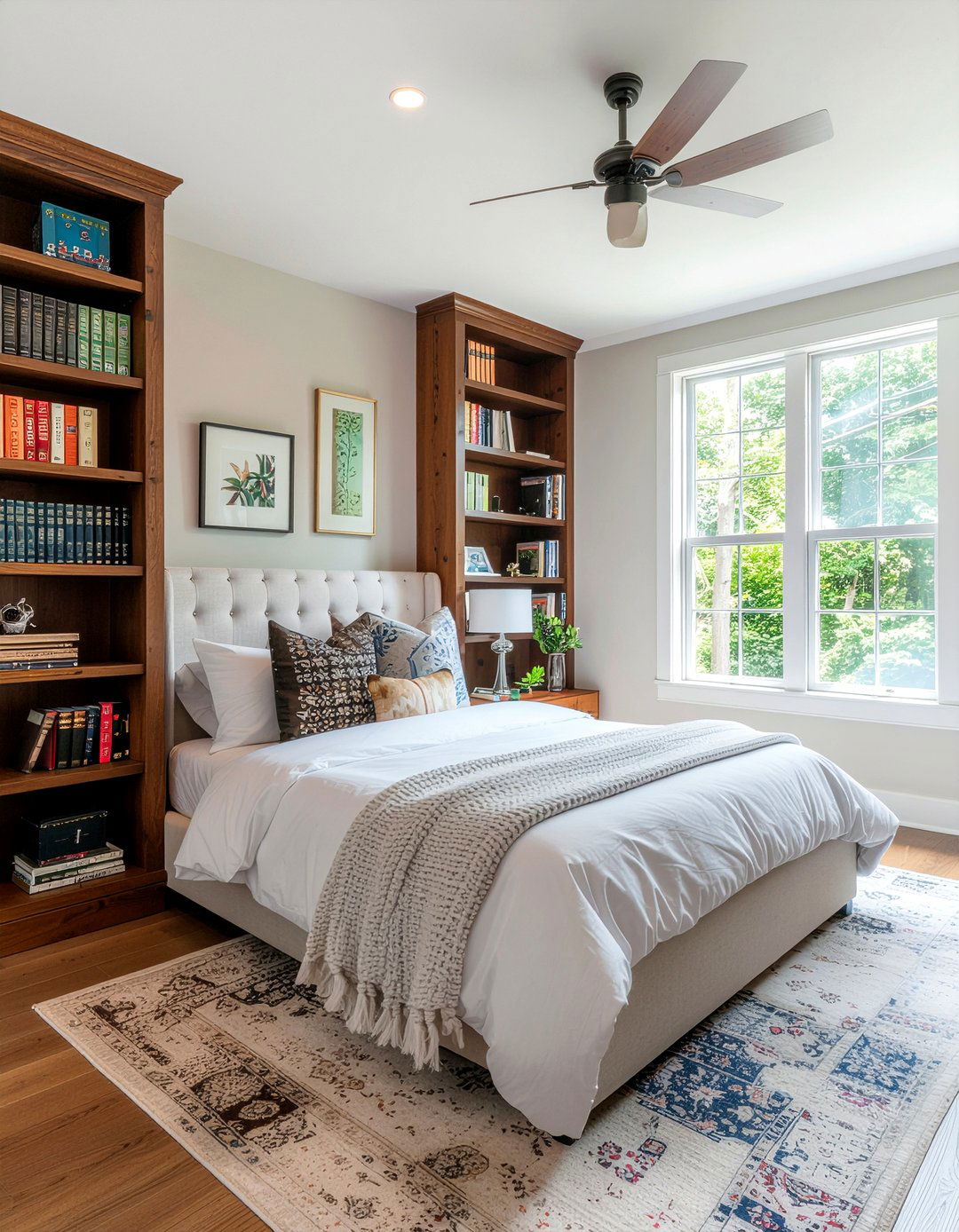 Built In Shelving Wall - 30 bedroom bookcase headboards