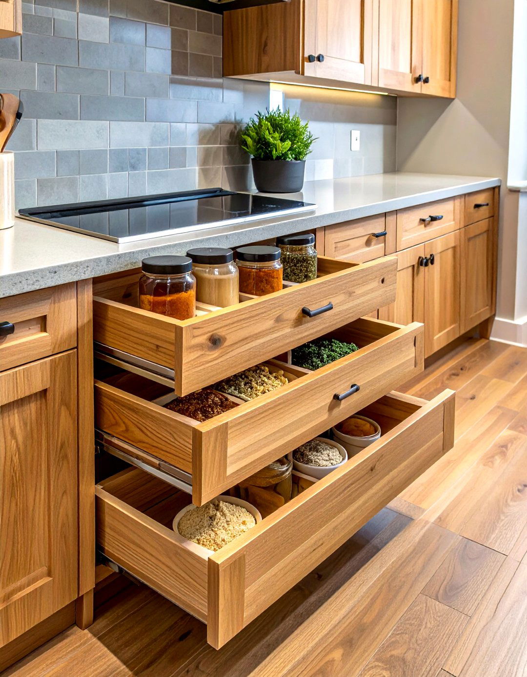 Built In Spice Drawer Cabinet - 30 spice drawer kitchen ideas