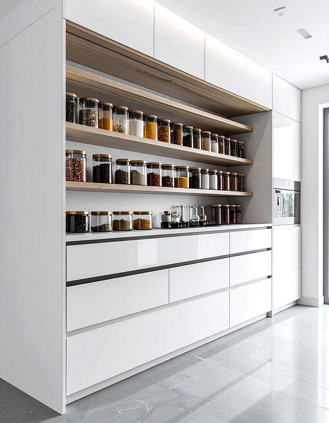 Built In Spice Rack - 30 kitchen storage ideas