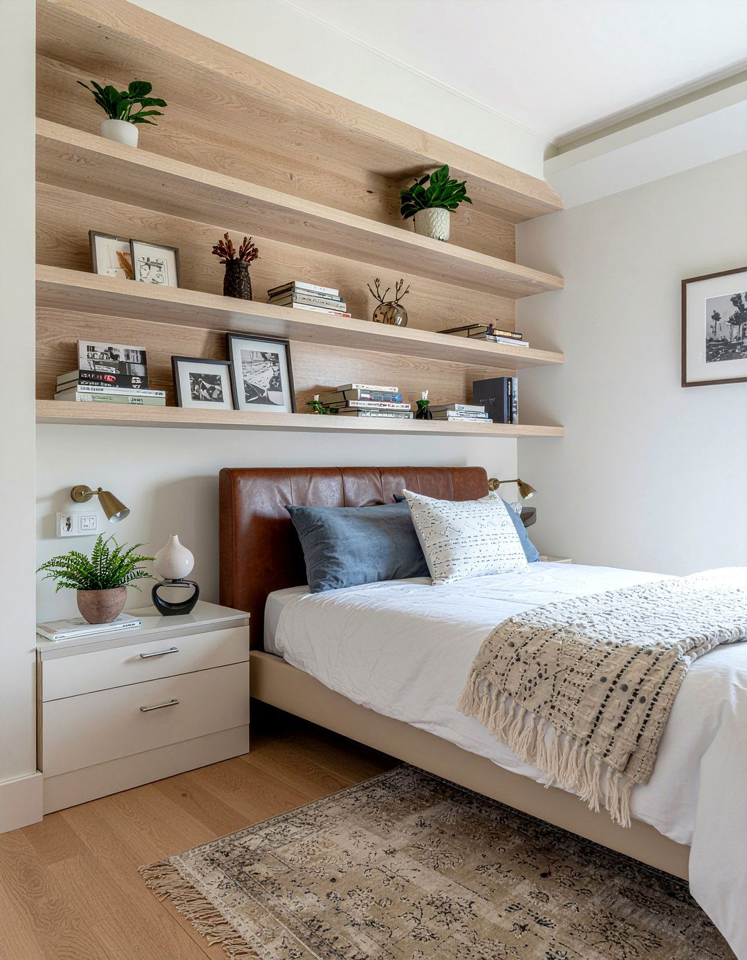 Built In Wall Bookshelf - 30 bedroom bookshelf ideas