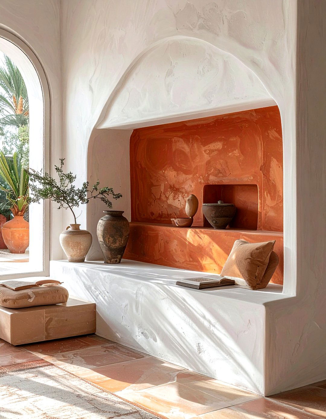 Built In Wall Niche - 30 living room space saving ideas