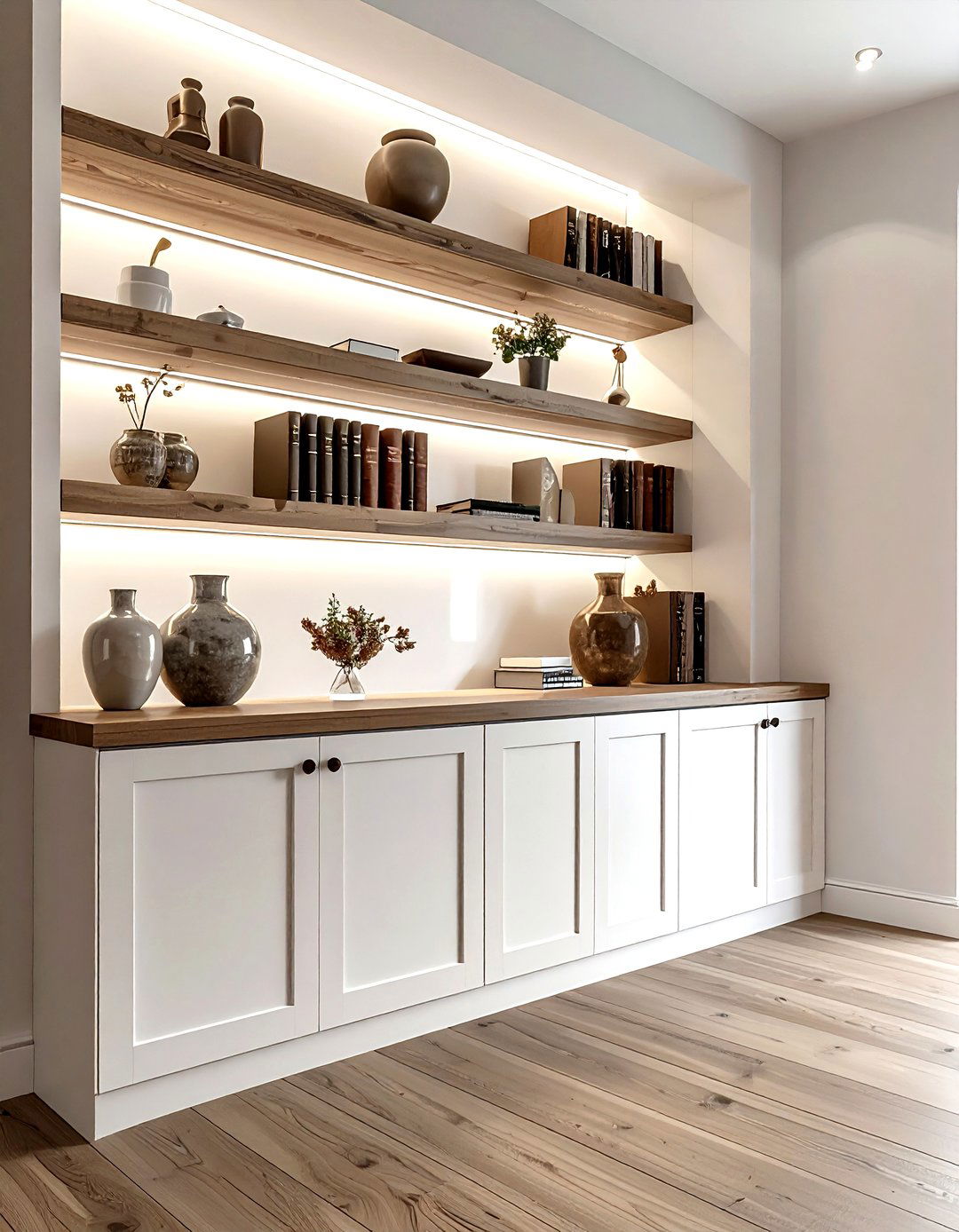 Built In Wall Shelving - 30 living room storage solutions