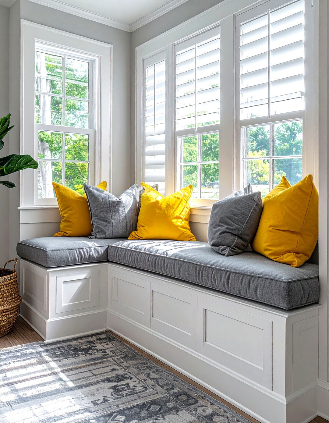 Built In Window Bench - 30 living room bay window ideas