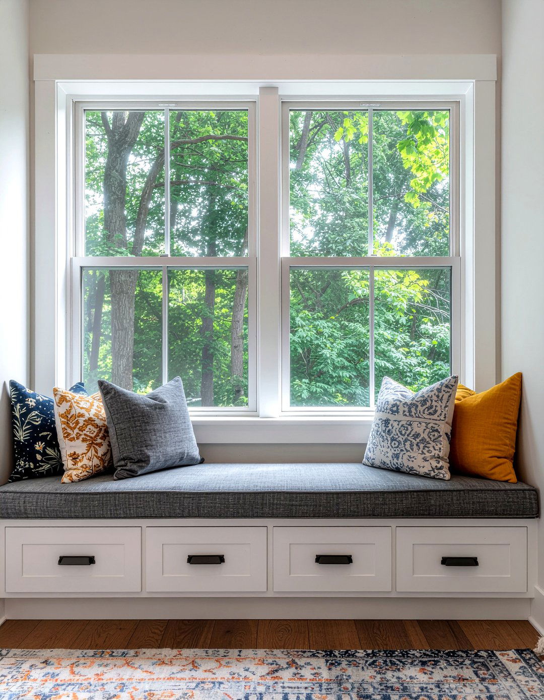 Built In Window Seat - 30 bedroom small space solutions