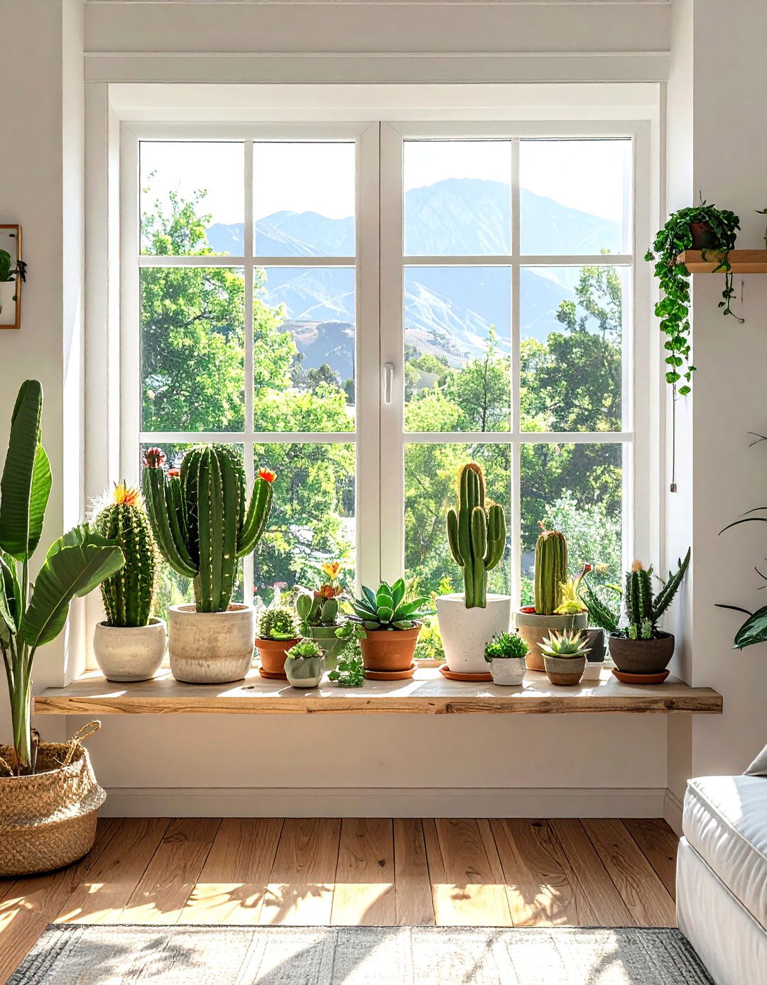 Built In Window Shelf - 30 living room plant shelves
