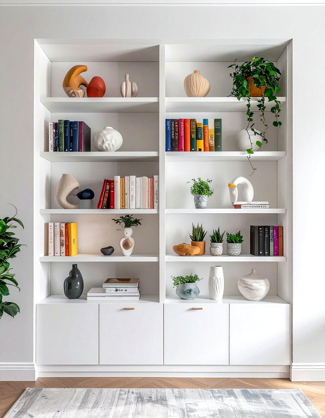Built in Bookshelf Styling - 30 stylist decor ideas