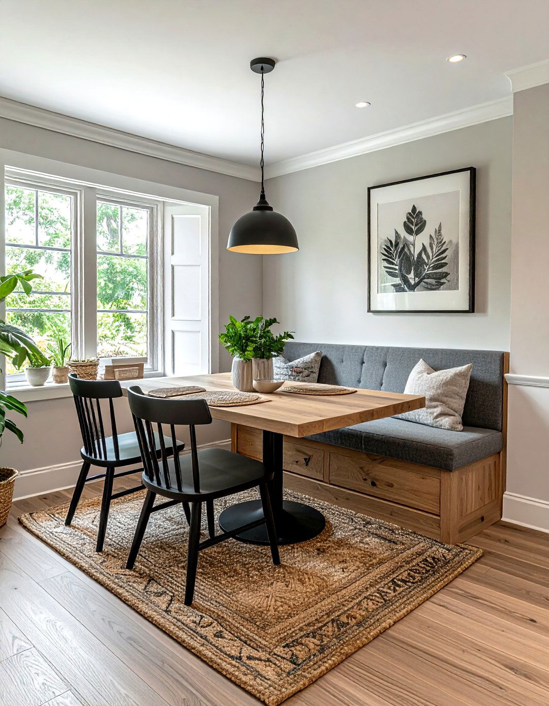 Built in banquette seating - 30 intimate dining room ideas