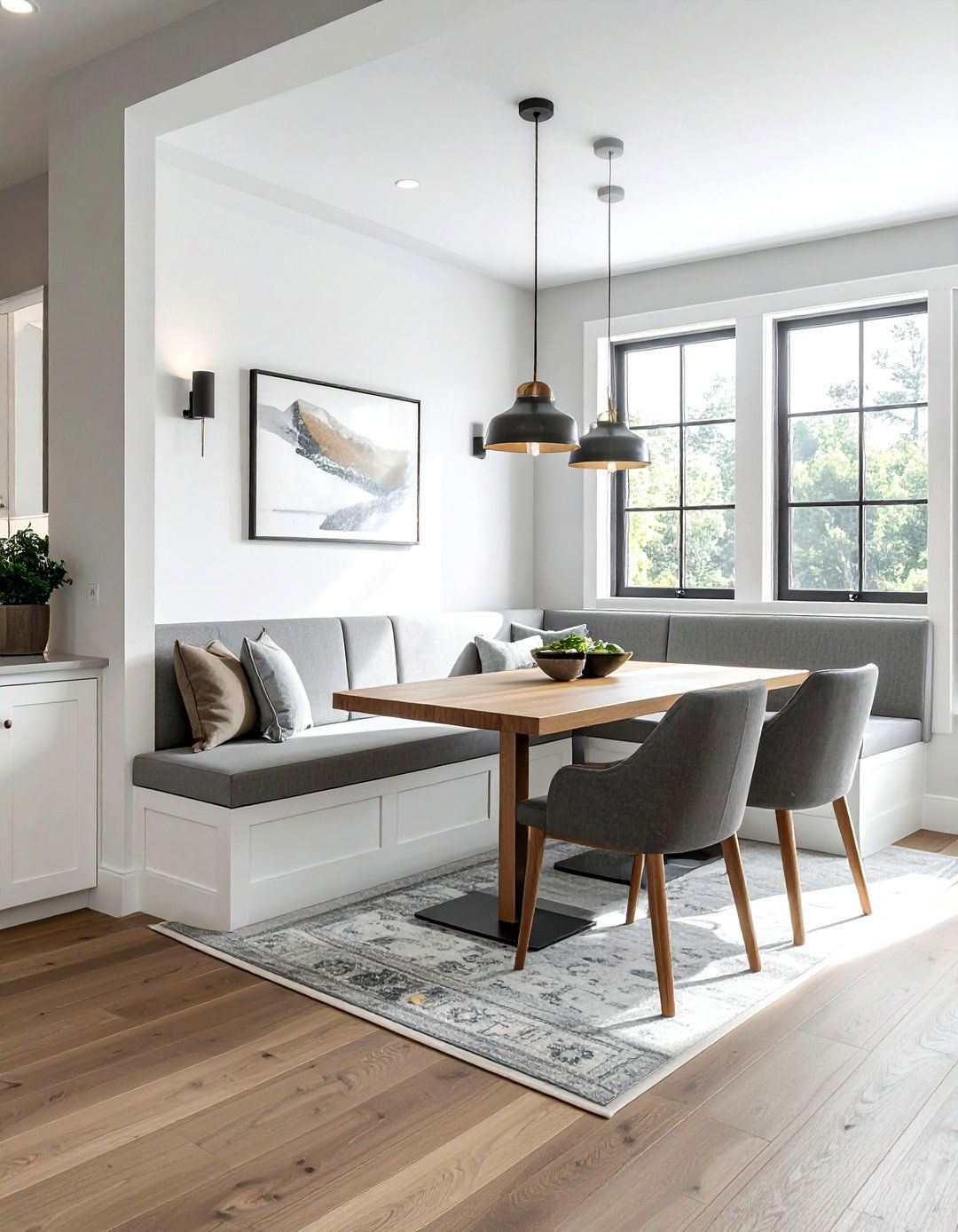 Built in banquette seating - 30 casual dining room ideas