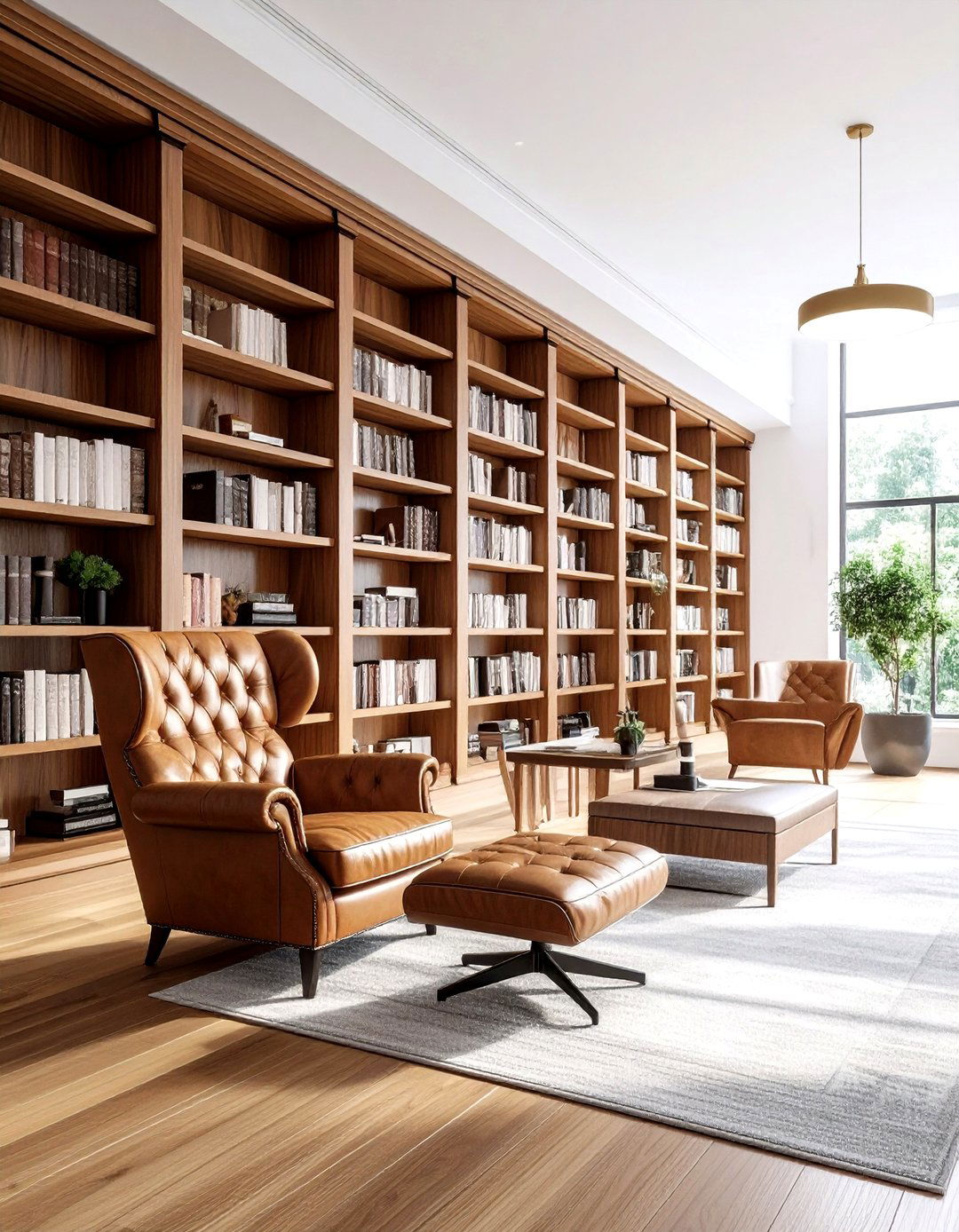 Built in bookshelf library - 30 luxury home decor ideas
