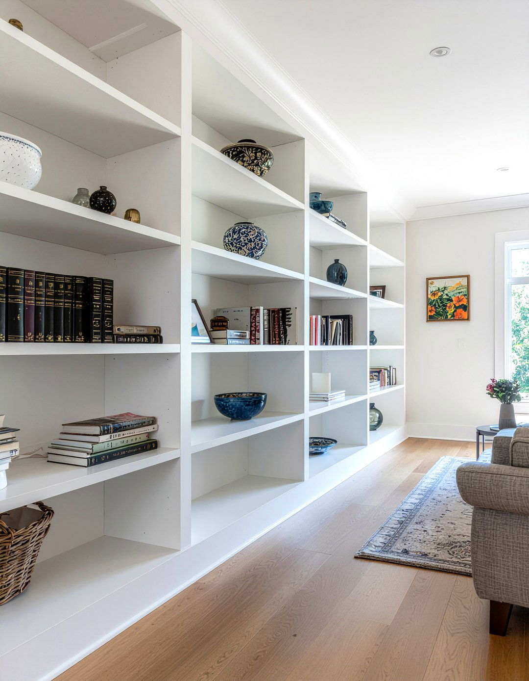 Built in bookshelves - 30 living room update ideas