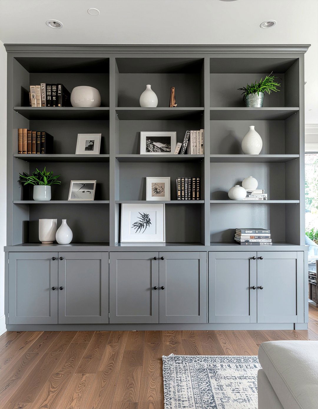 Built in bookshelves - 30 living room wall decor ideas