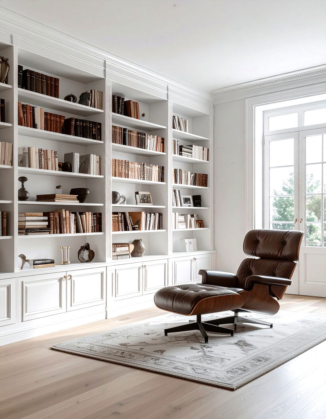Built in bookshelves and library - 30 colonial home decor ideas